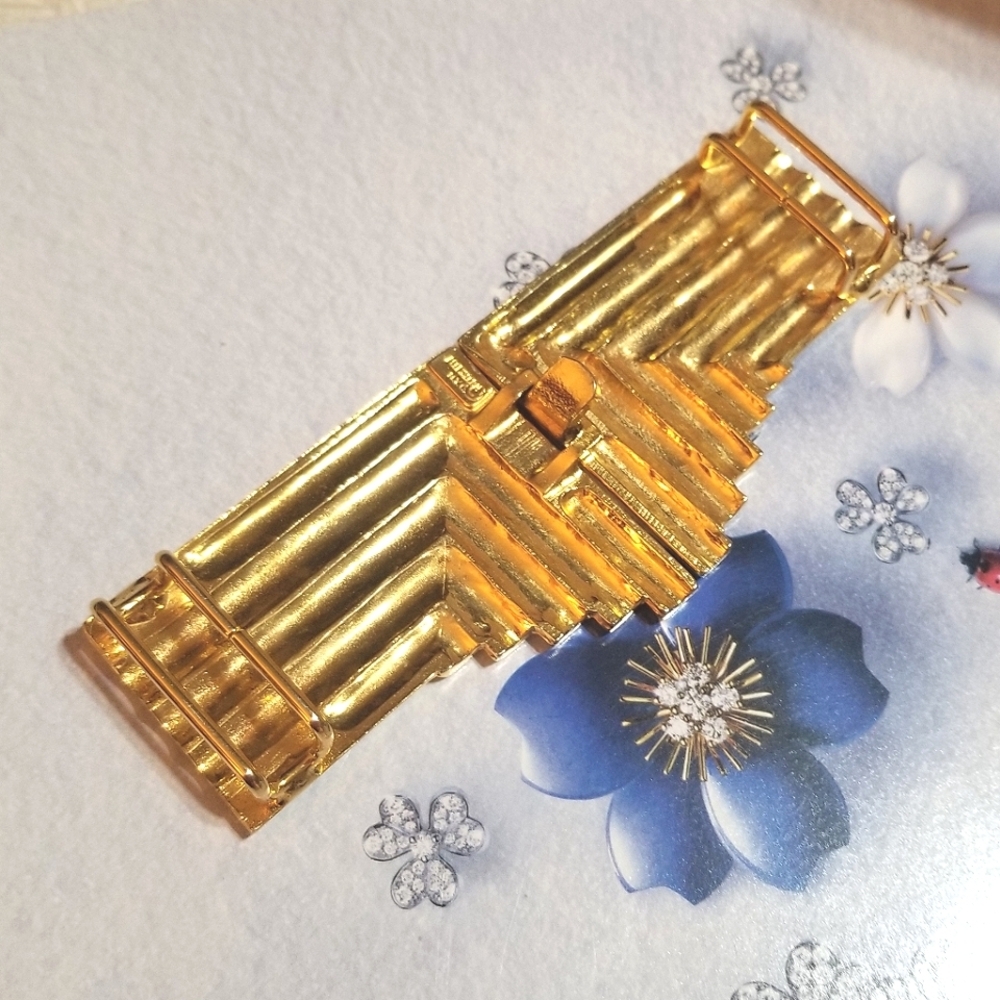 ACCESSORCRAFT NYC Vintage Gold Plated Belt Buckle - Picture 5 of 8